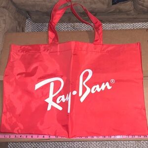 VINTAGE Ray-Ban Vibrant Red Tote Bag